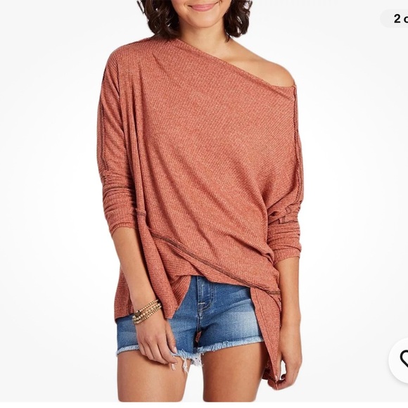 Free People We The Free Londontown Thermal Long Sleeve Tee Womens Size Medium - Picture 3 of 12